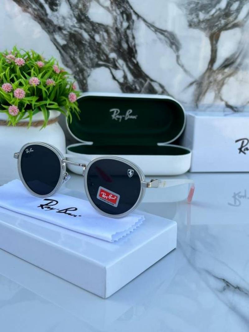 Rayban 3675 White Black Sunglasses