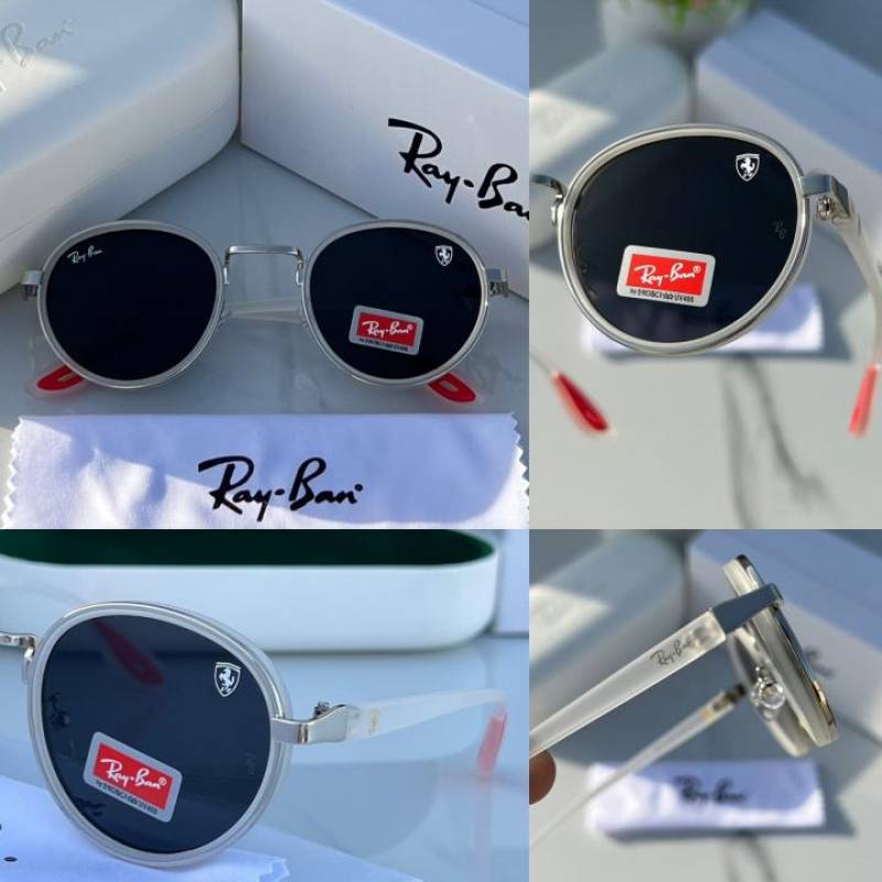 Rayban 3675 White Black Sunglasses