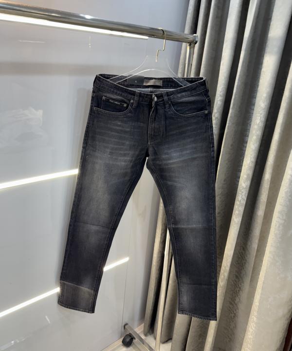 Dolce&Gabbana Carbon Grey Pocket Embroidery Imported Denim