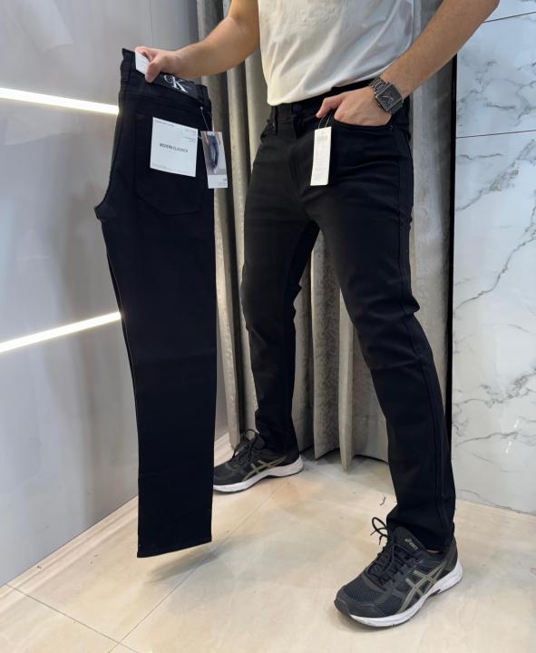 Calvin Klein Jet Black Imported Hyperflex Denim