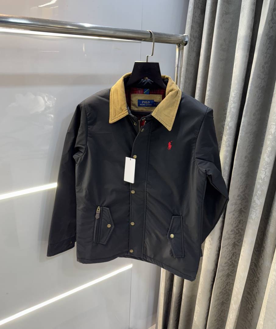 Ralph Lauren Black Imported Classic Bomber Jacket