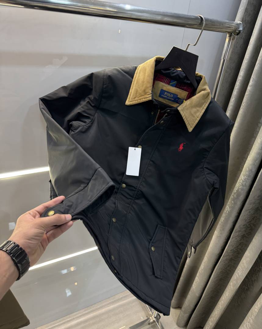 Ralph Lauren Black Imported Classic Bomber Jacket