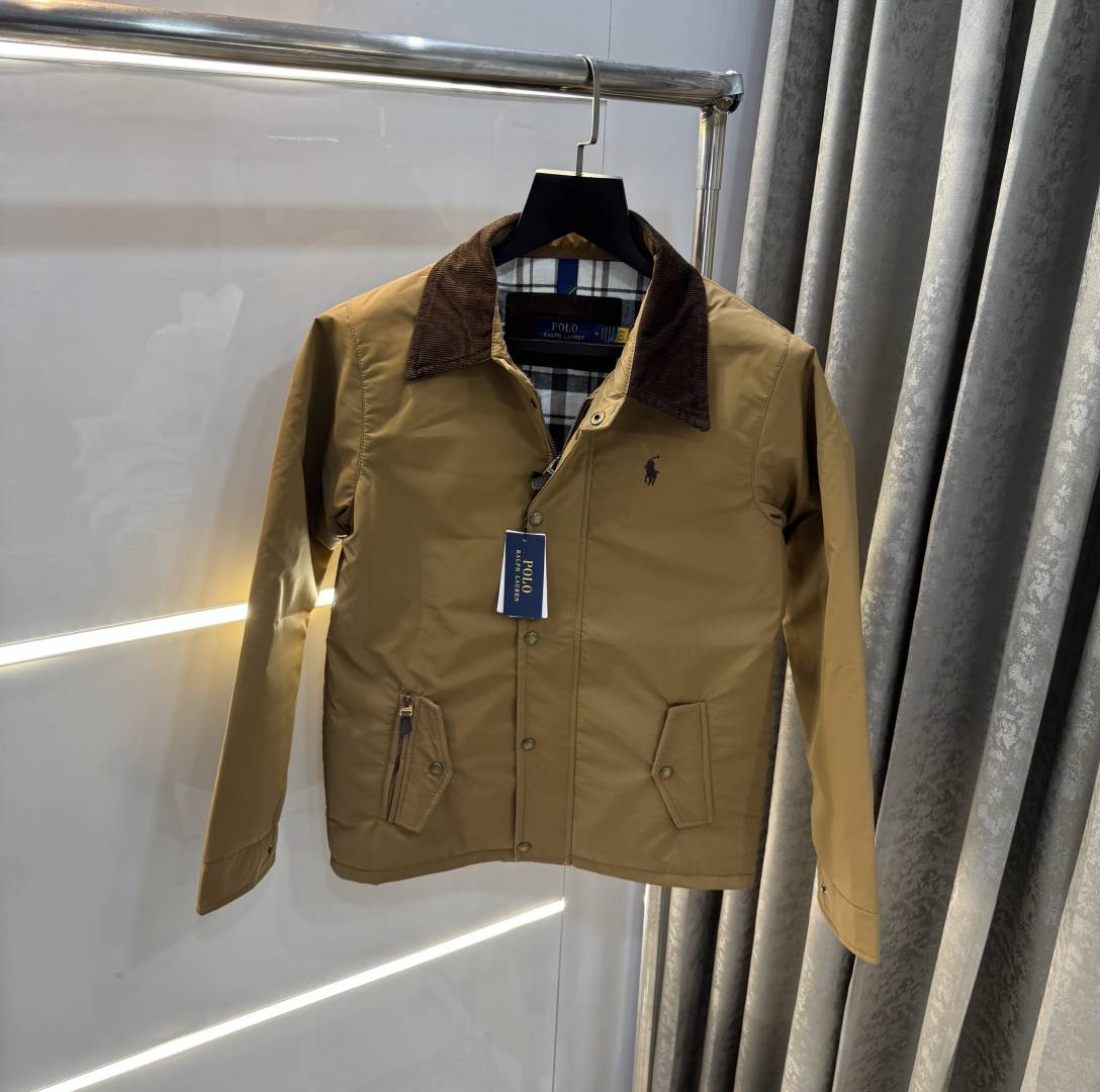 Ralph Lauren Khakhi Imported Classic Bomber Jacket