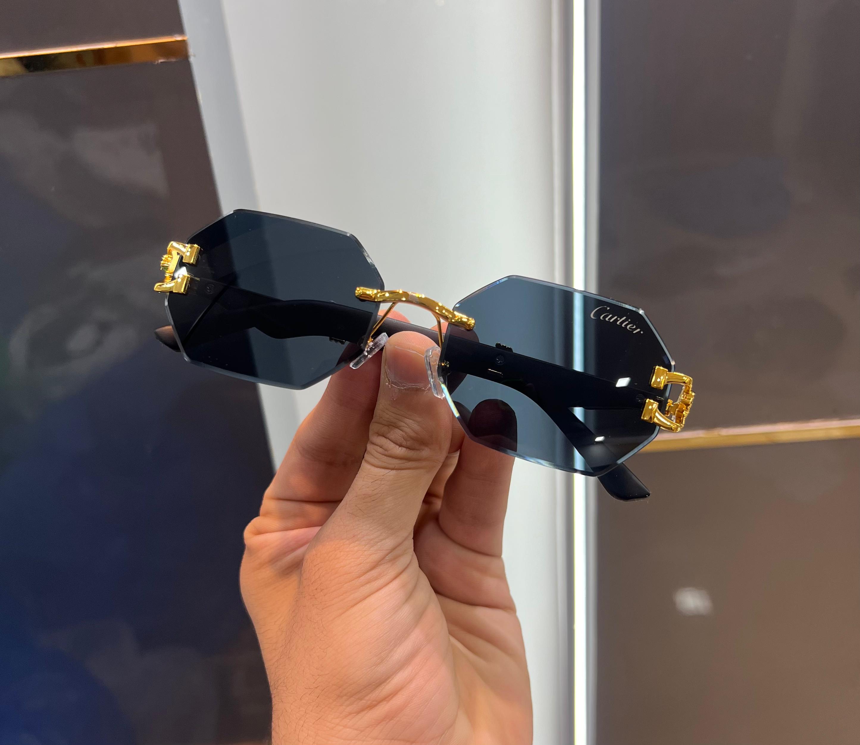 Cartier Jaguar Black Ultimate Luxury Shade With Original Packaging