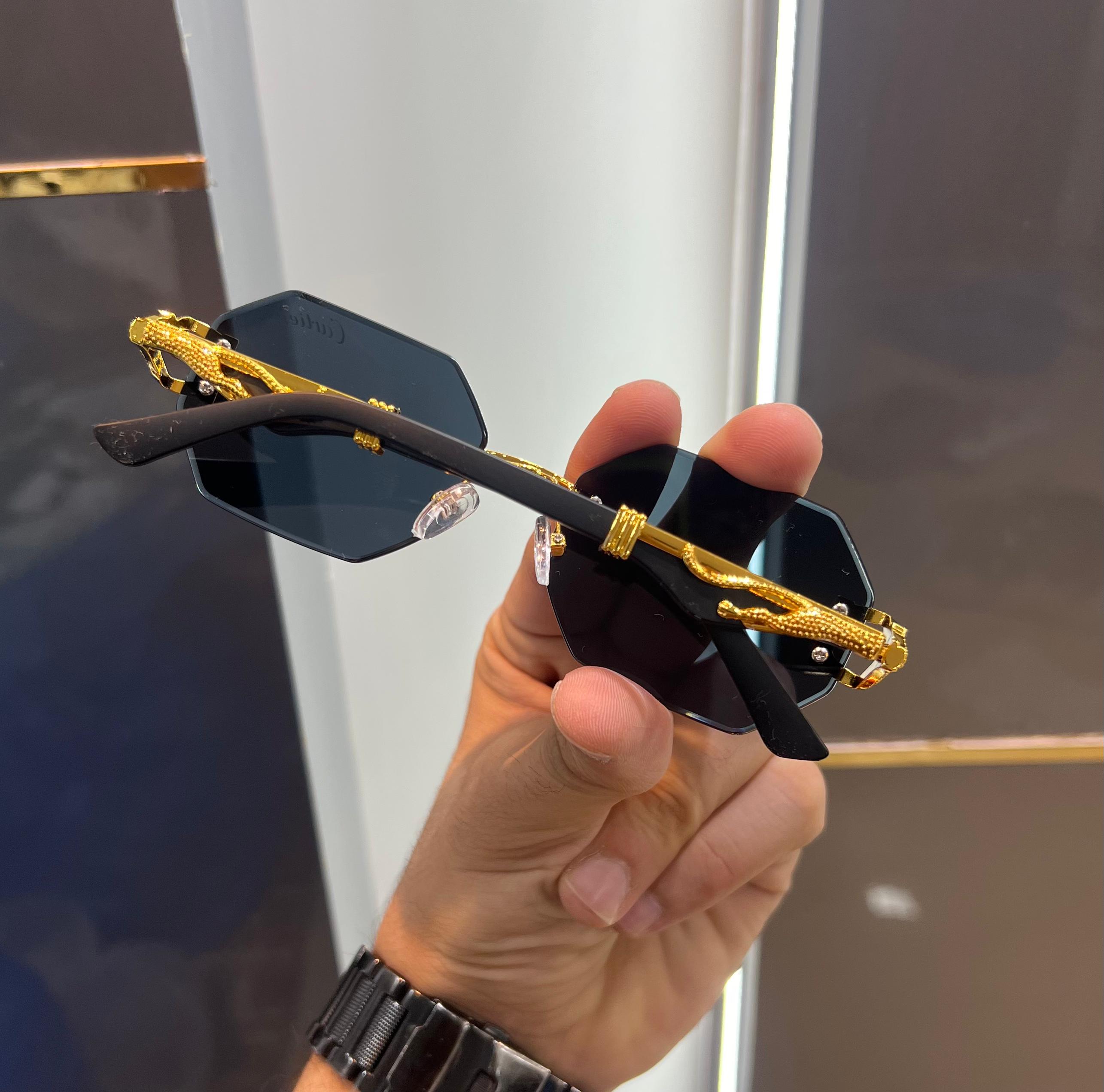 Cartier Jaguar Black Ultimate Luxury Shade With Original Packaging