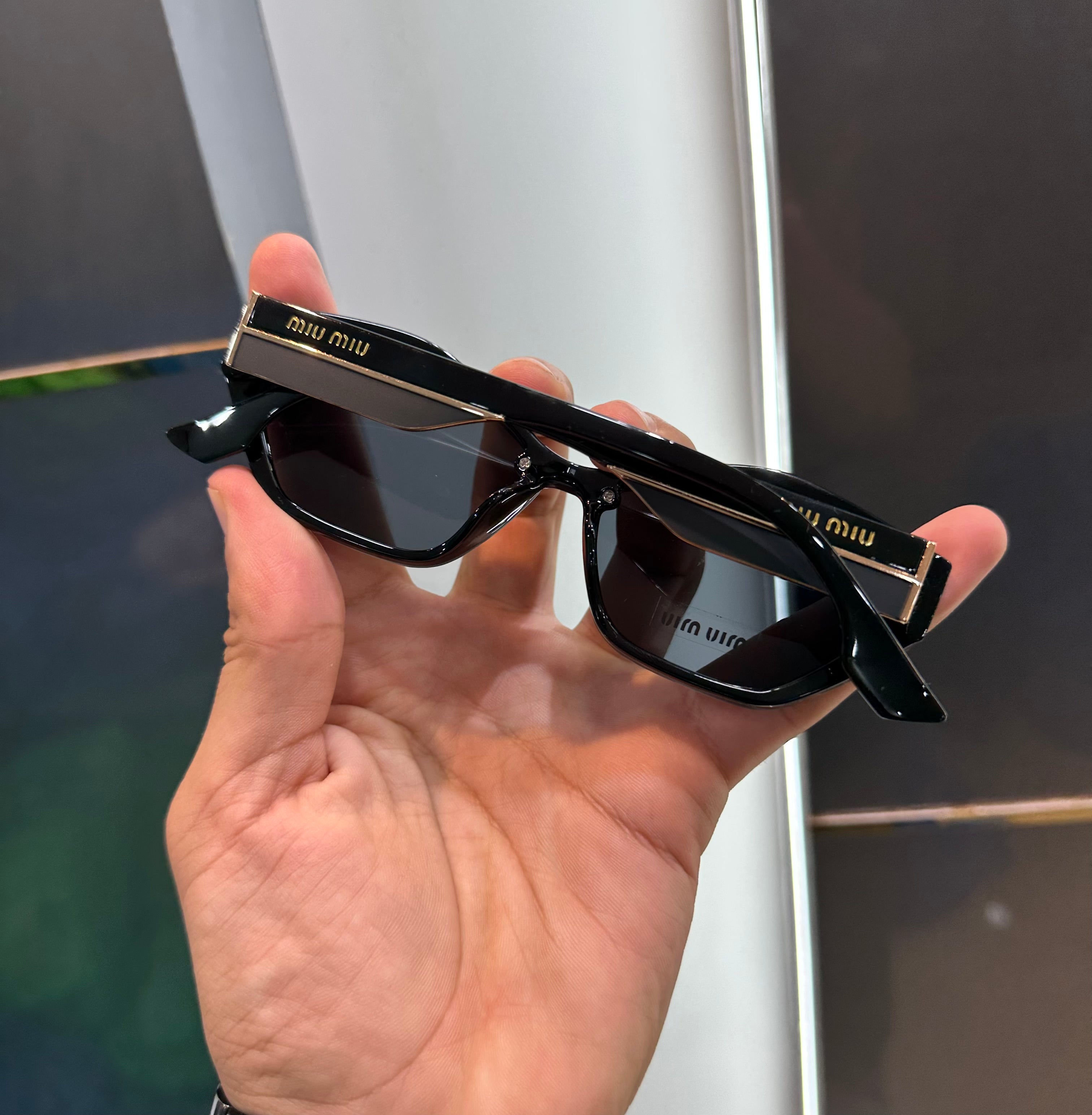 Mi u Mi u Black Gold 3835 Ultimate Luxury Shade With Original Packaging