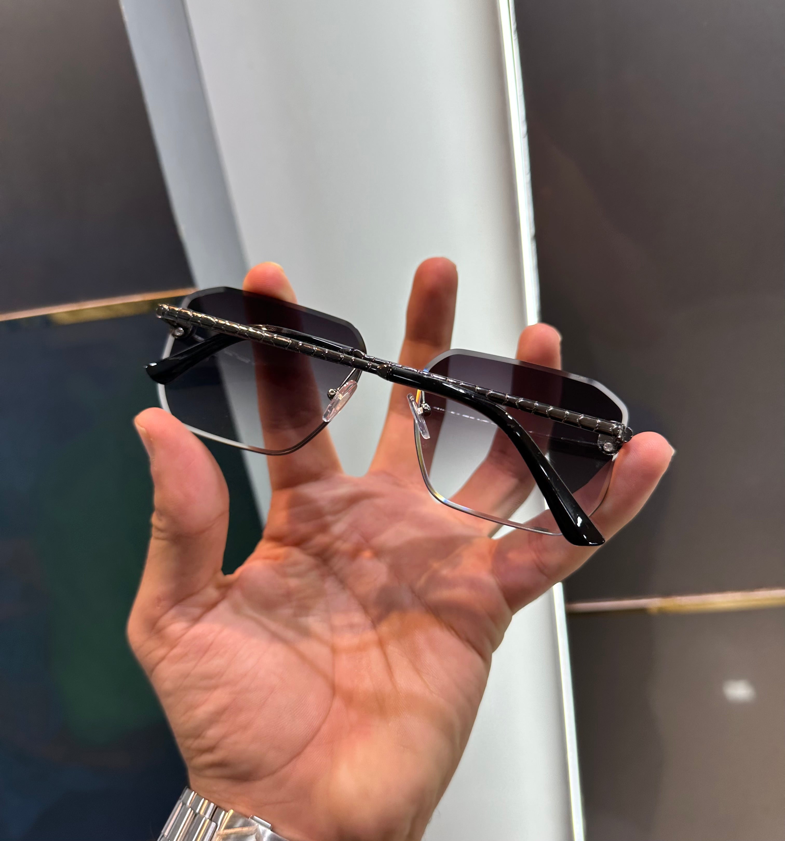 Bvlgari Shaded Black 4137 Ultimate Luxury Shade With Original Packaging