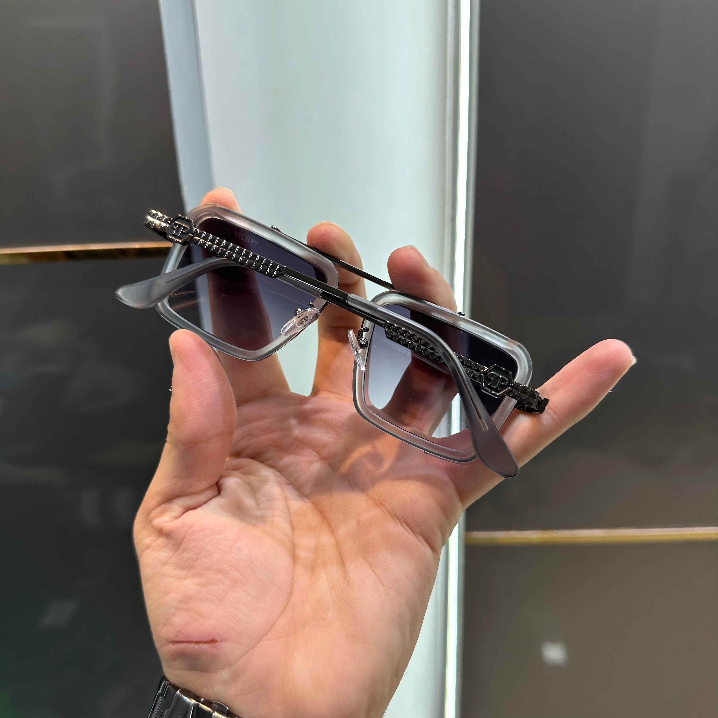 Philip p Plei n Black Shaded 666 Ultimate Luxury Shade With Original Packaging