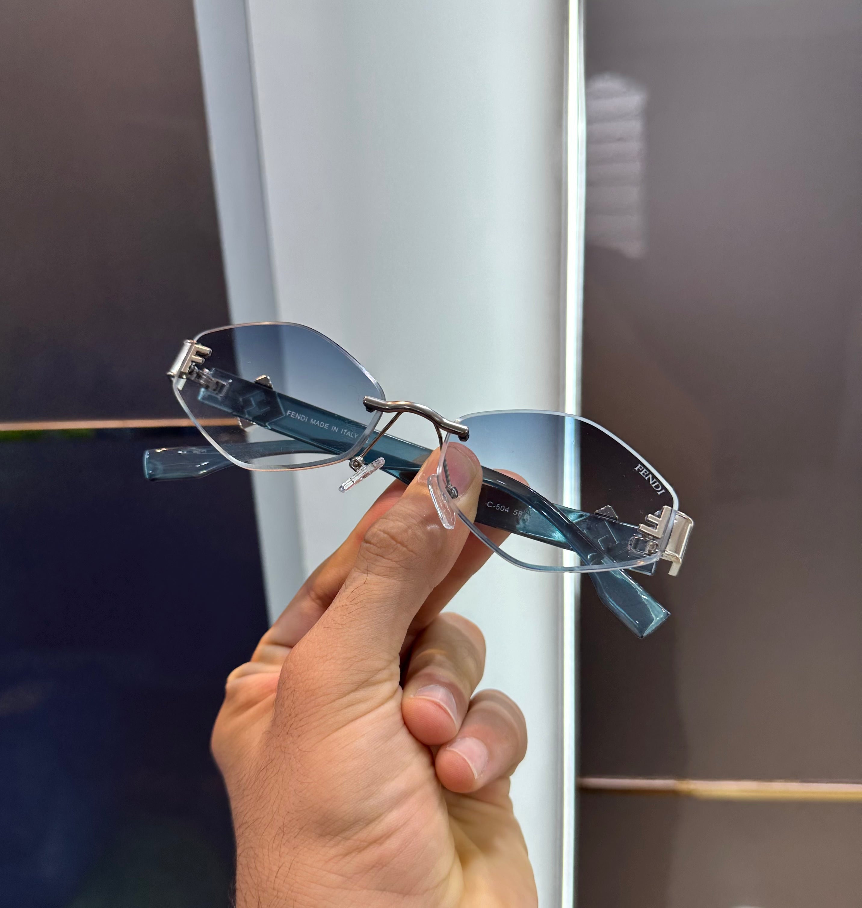 Fendi Sky Blue Luxury Shade With Original Packaging