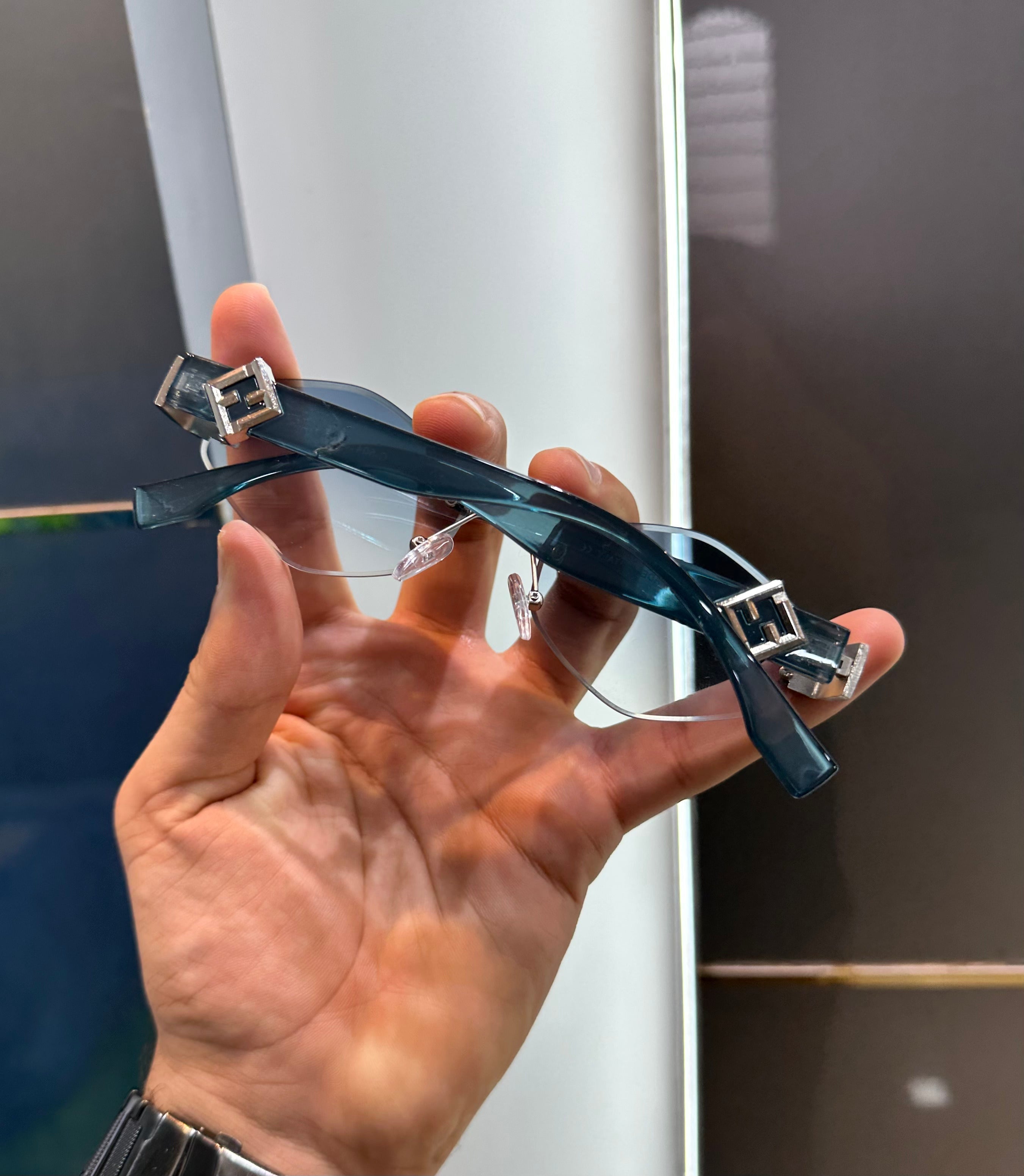 Fendi Sky Blue Luxury Shade With Original Packaging