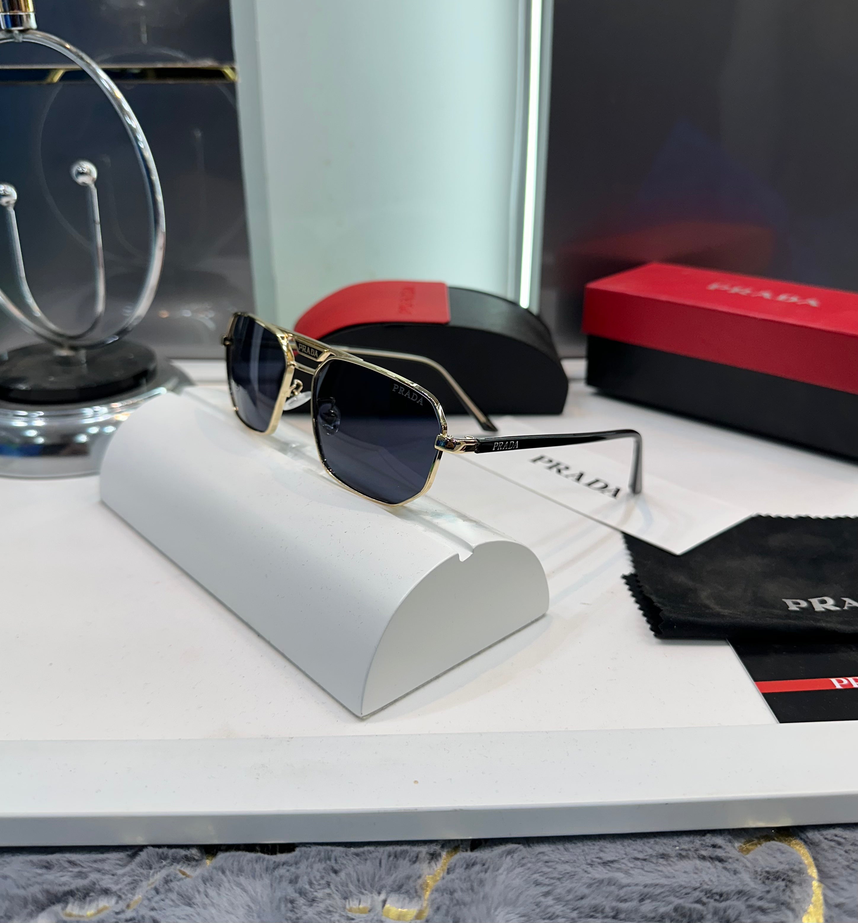 Prada Black Gold Ultimate Luxury Shade With Original Packaging