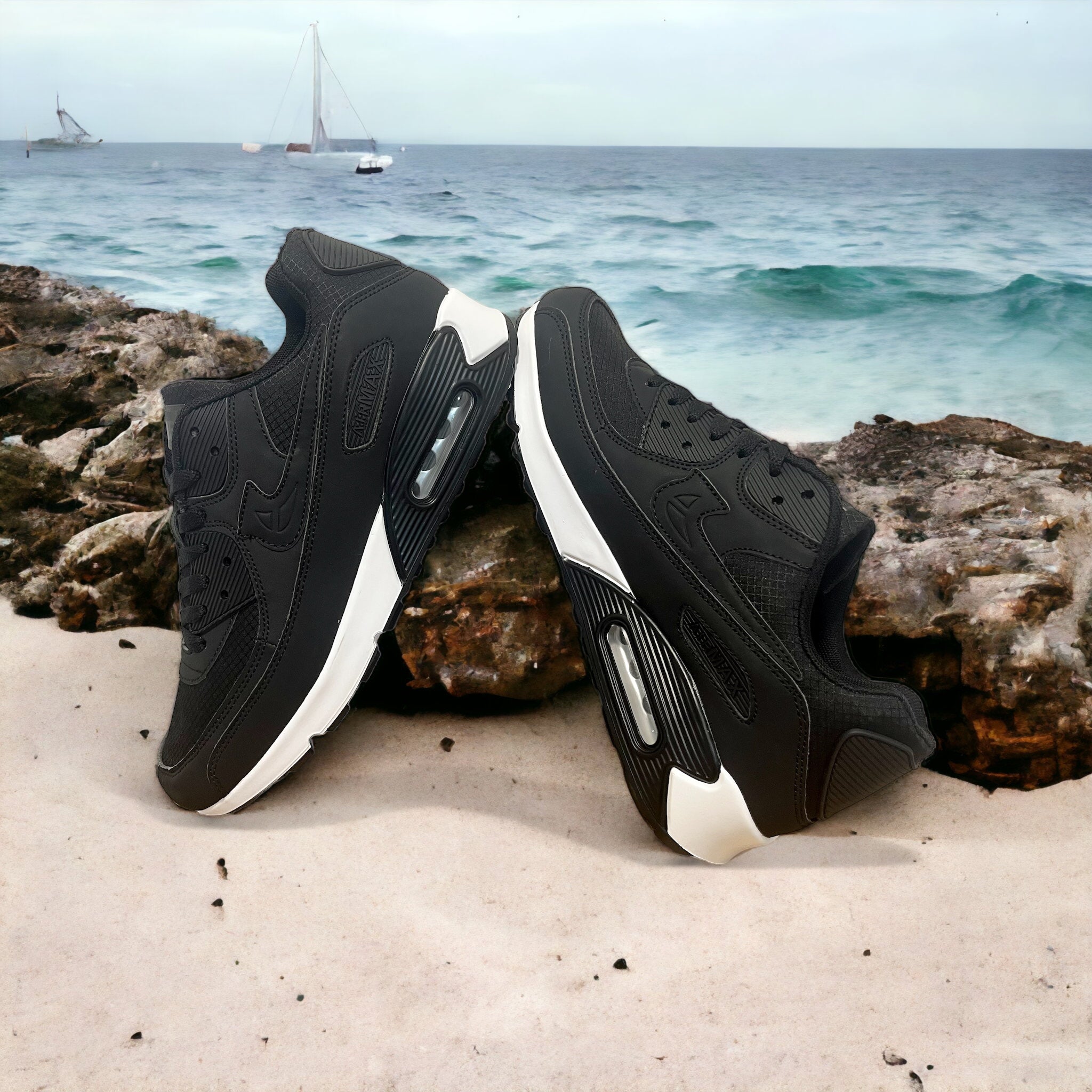 CUBICS Max Air 90 Trainers - Black