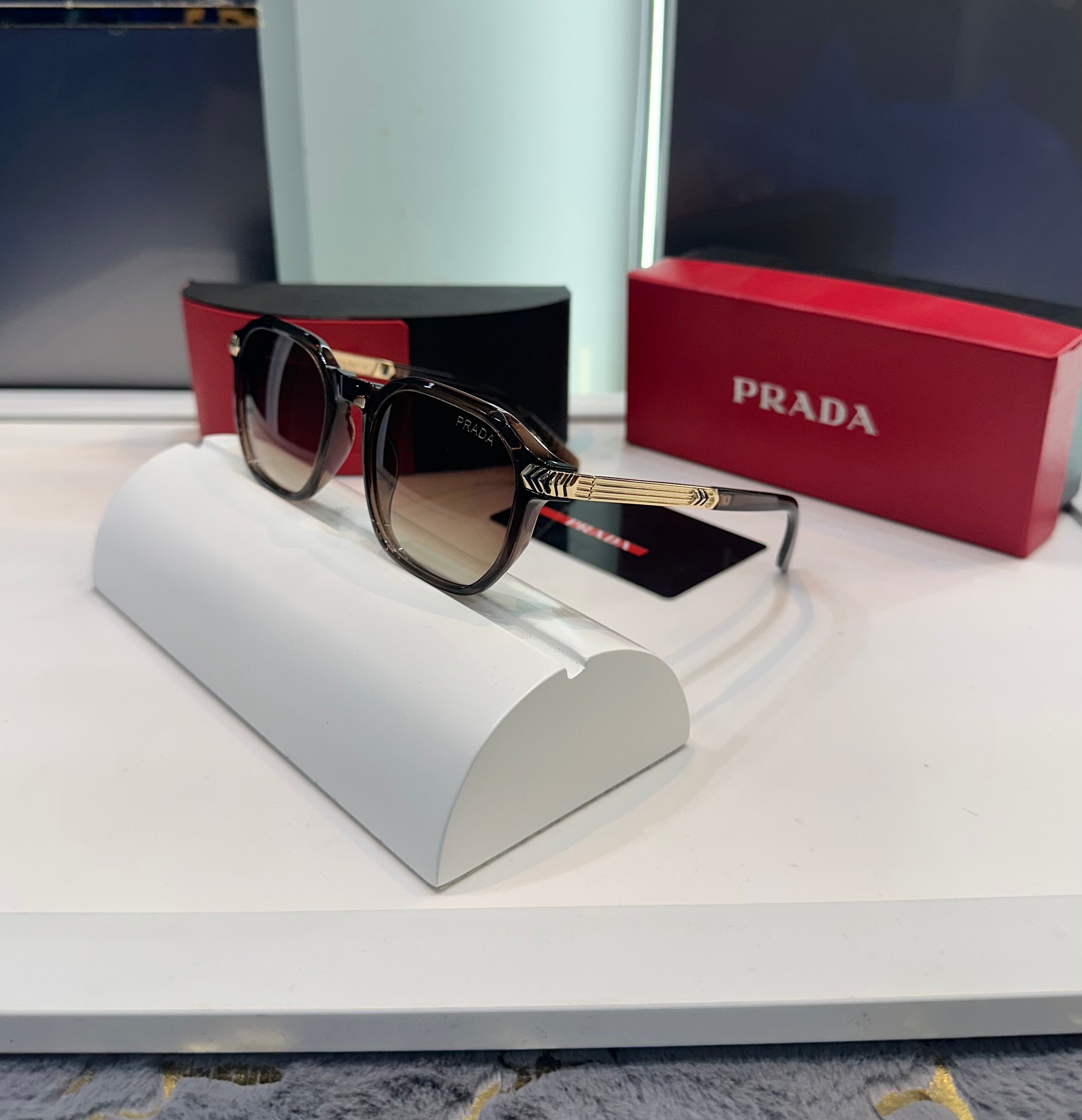Prada Brown Ultimate Luxury Shade With Original Packaging