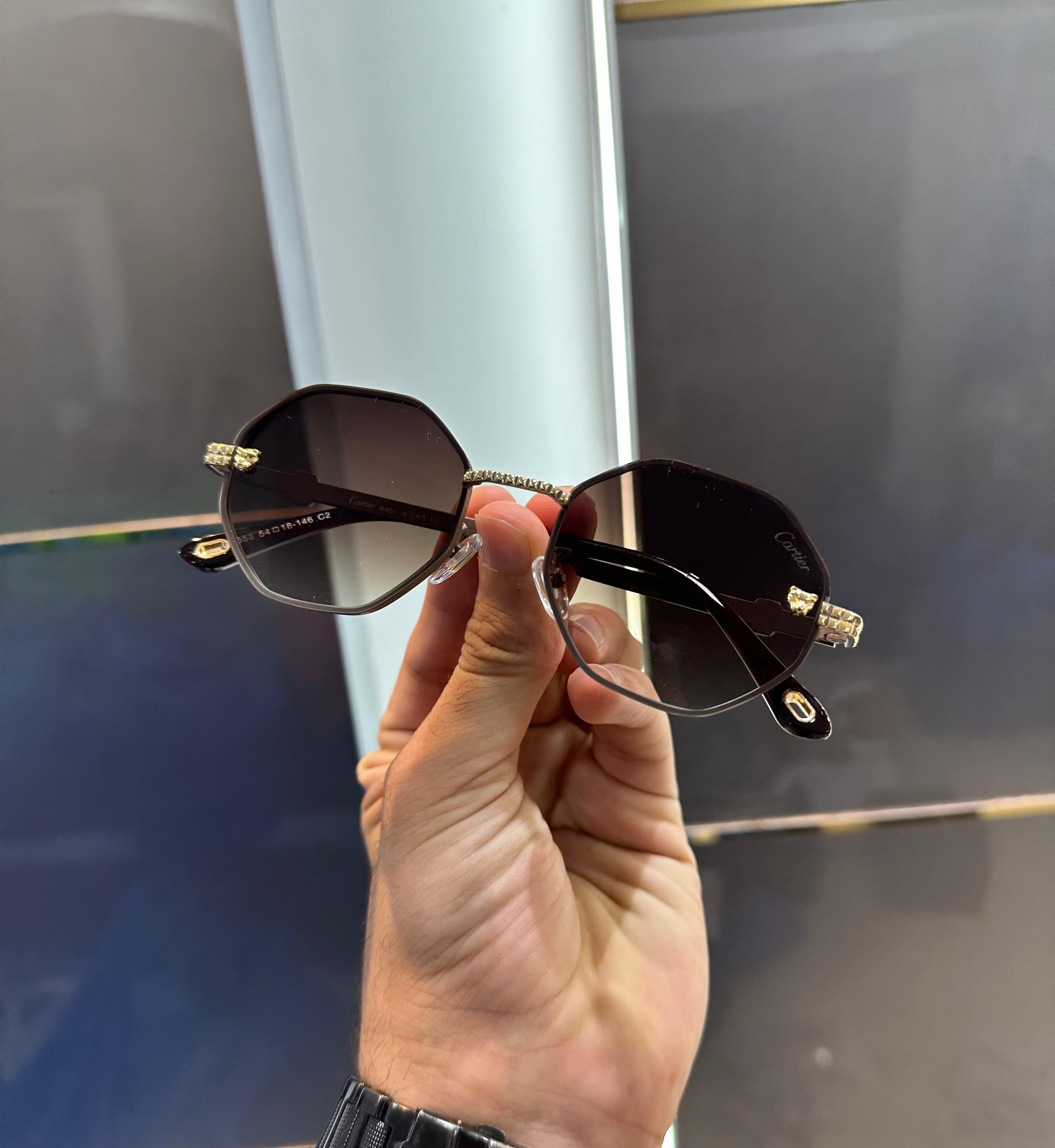 Cartier Brown 3553 Ultimate Luxury Shade With Original Packaging