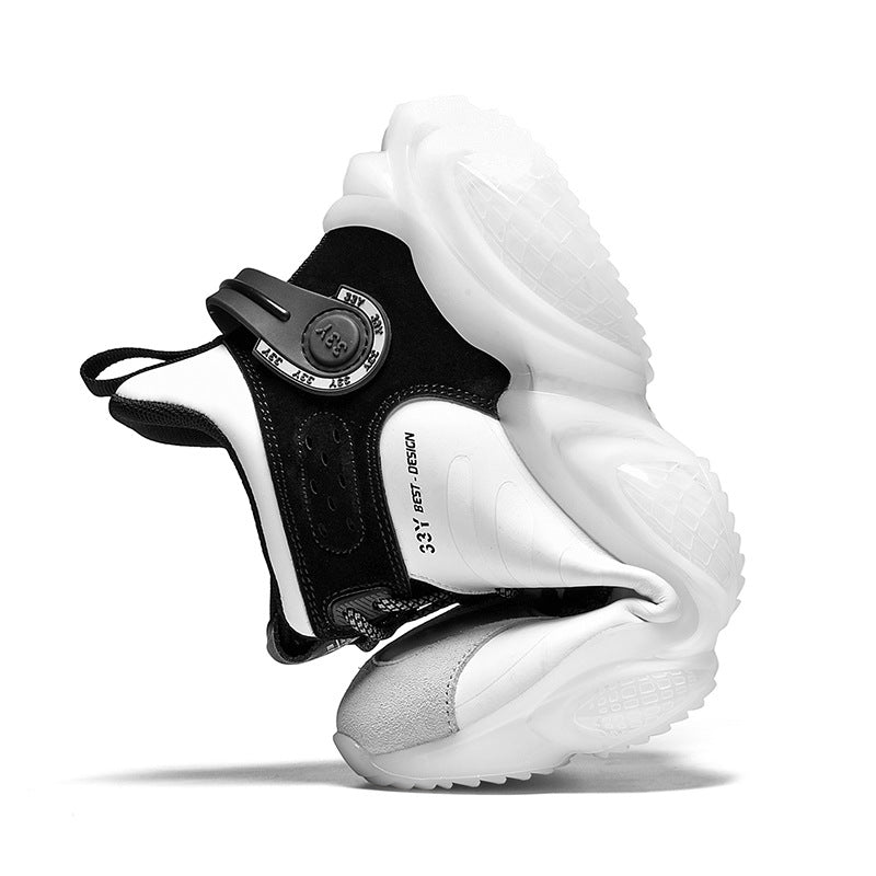 CUBICS Luxury Falcon Chunky High Top White Sneakers