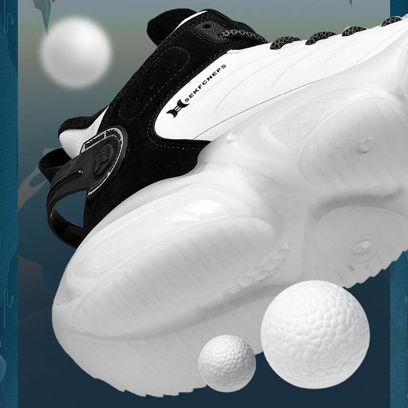 CUBICS Luxury Falcon Chunky High Top White Sneakers