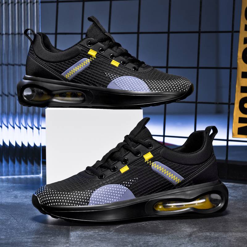 CUBICS Max Air Trainers - Black Gold