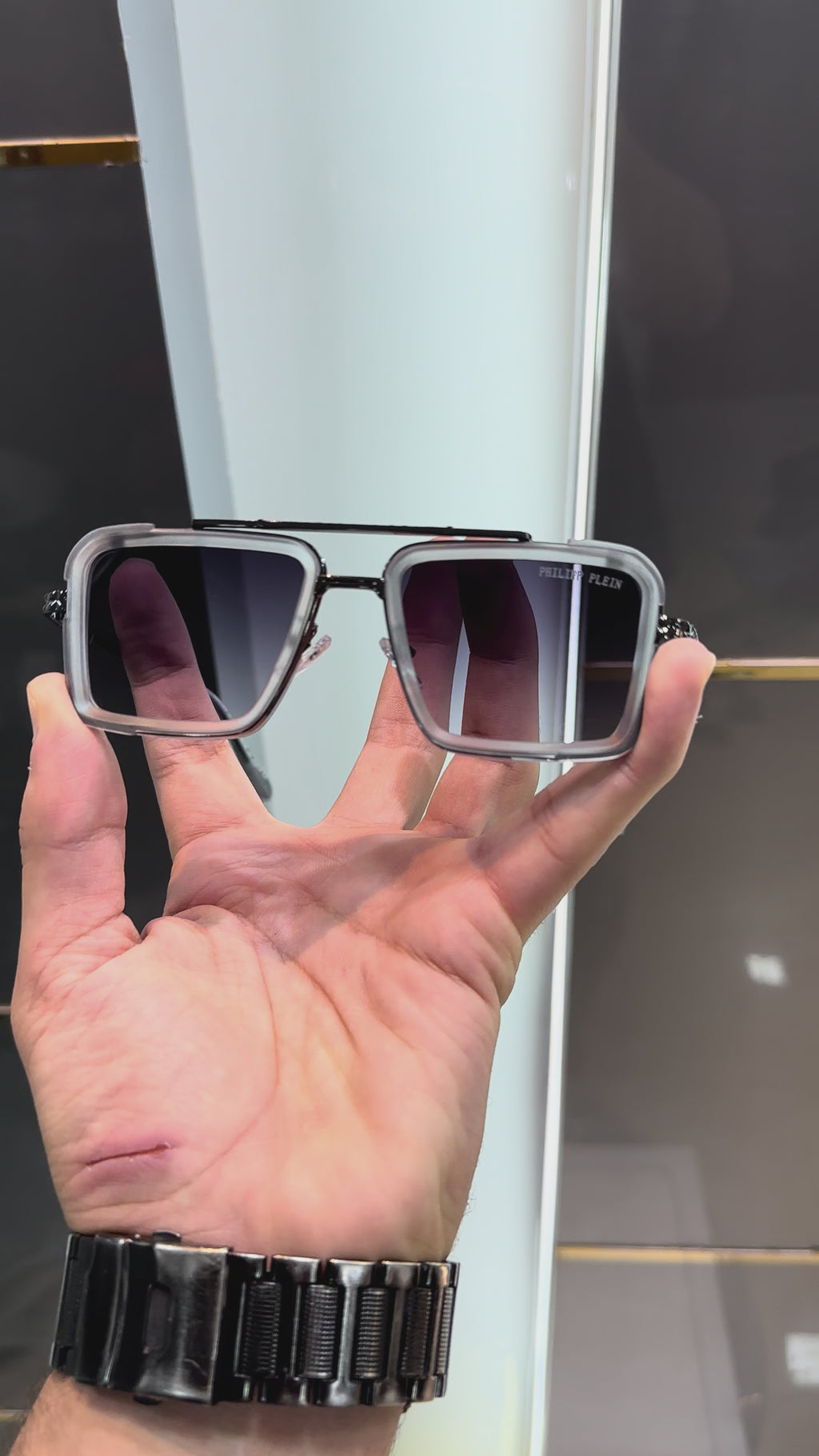 Philip p Plei n Black Shaded 666 Ultimate Luxury Shade With Original Packaging