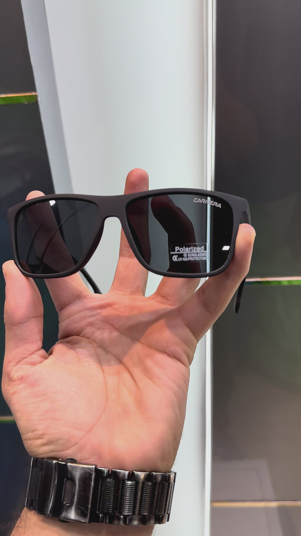 Carrer a Matt Black 8656 Polarized Ultimate Luxury Shade With Original Packaging