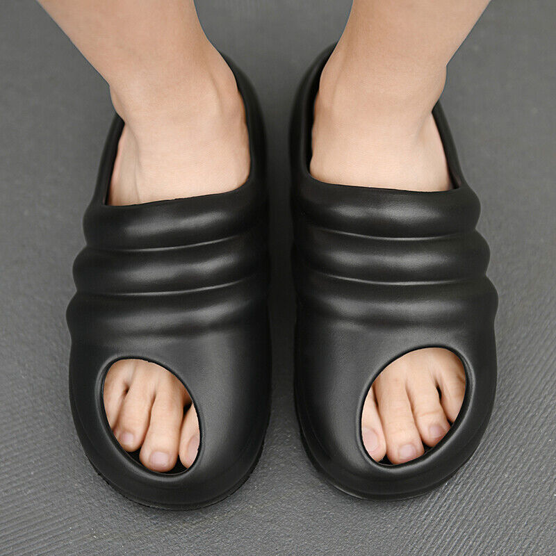 CUBICS Snail Cutout Foam Slides - Black